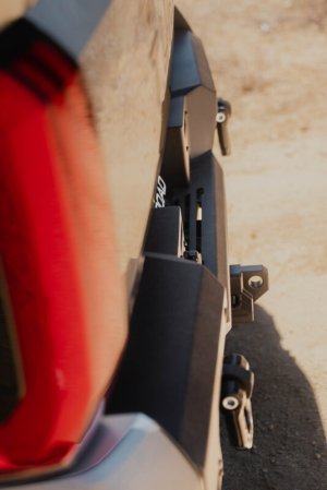 Toyota Tundra Rear Bumper - DV8 Offroad - Spec Series, Mid-Width, Steel - Black - `22-`26